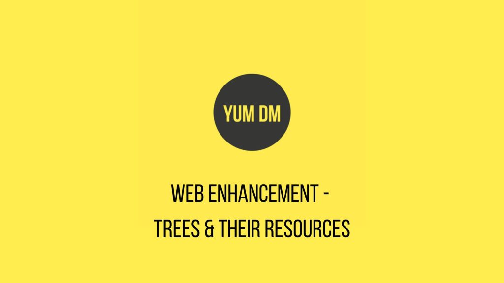 Web Enhancement - Trees & Their Resources