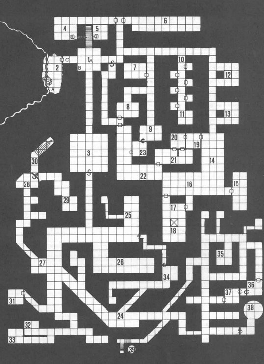 AD&D DMG Dungeon Map