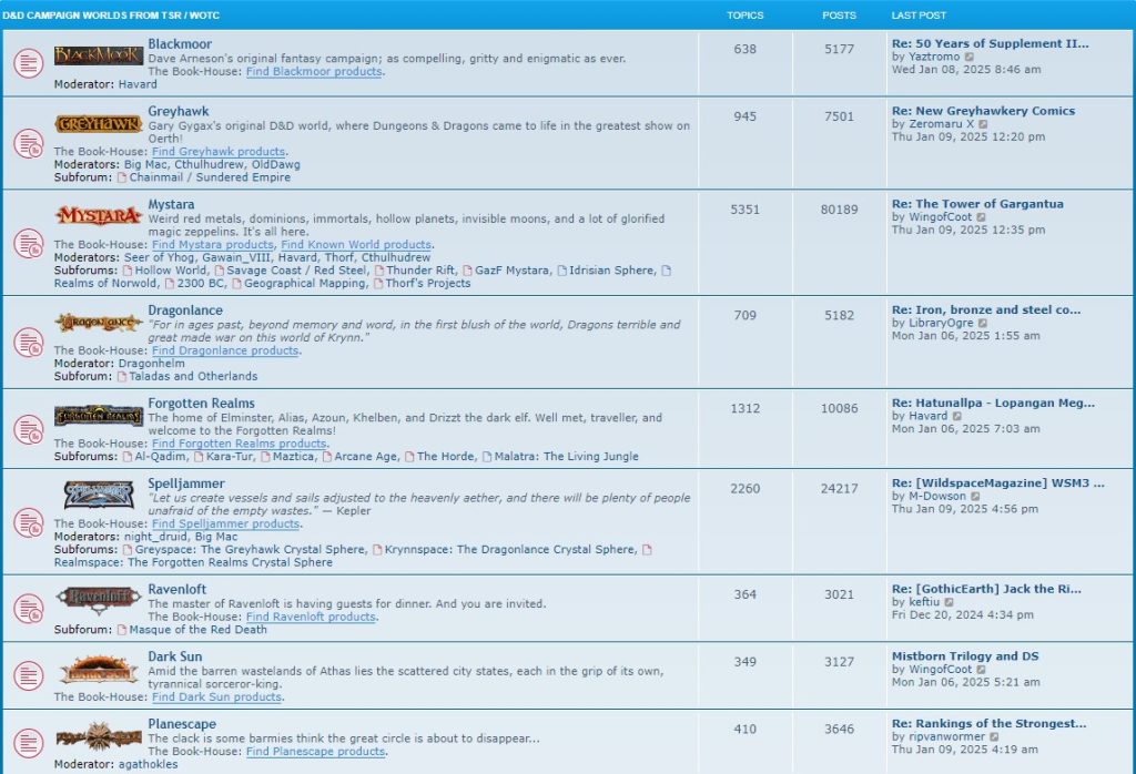 Sub-Sections in a forum