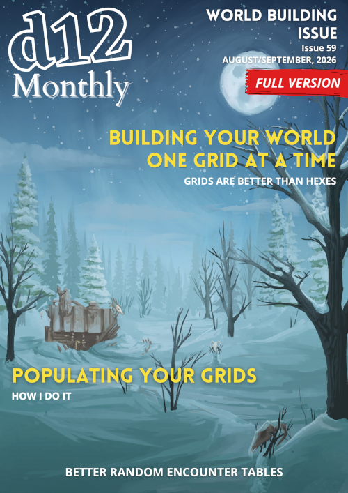 Issue 59 of d12 Monthly zine cover